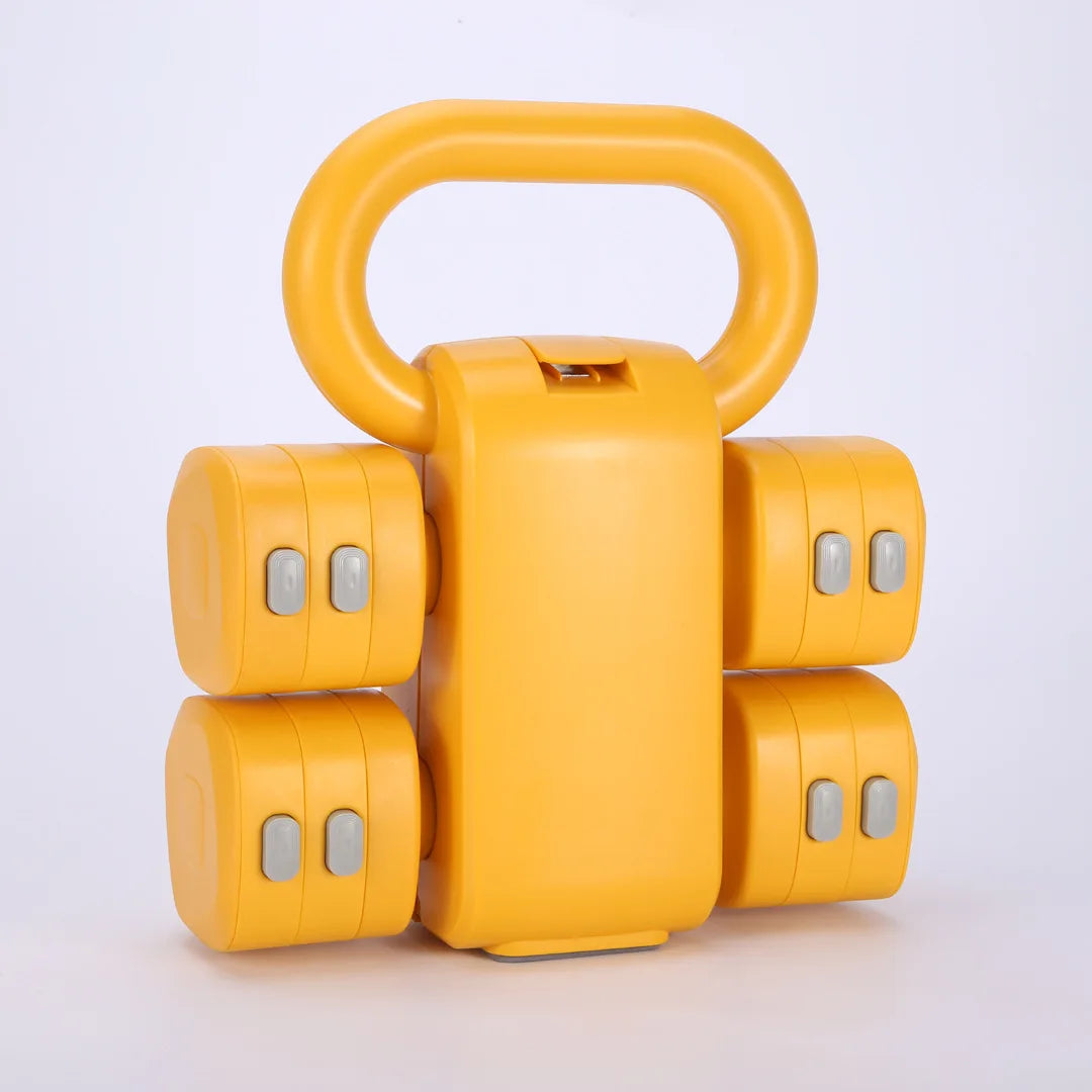 2-in-1 Adjustable Dumbbell Kettlebell Multifunction Fitness Equipment