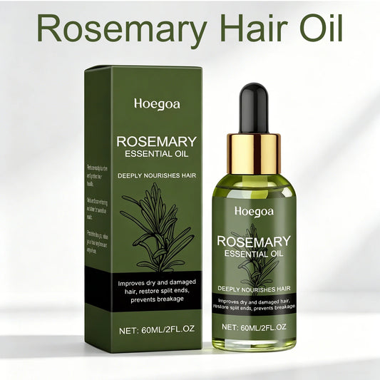 Rosemary Hair Oil Essential Strengthening Nourishing Shine Non-Greasy Serum