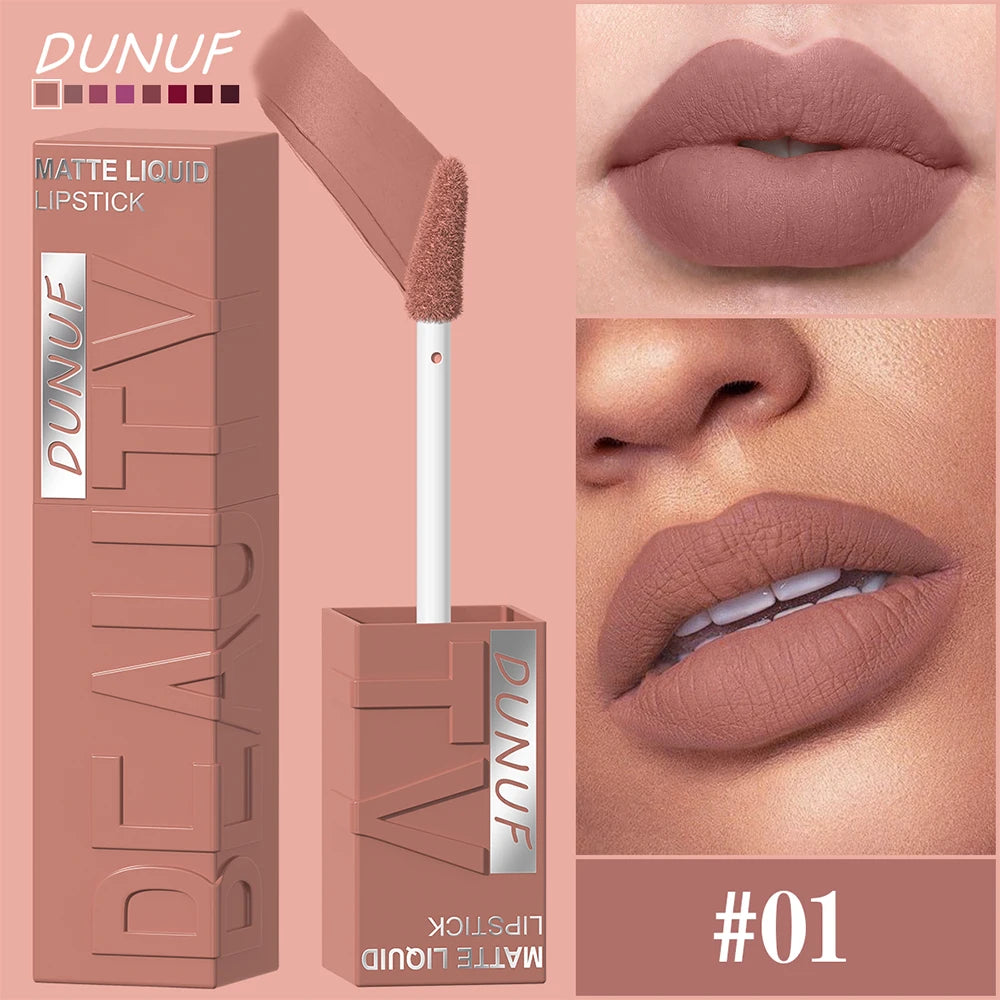 Matte Velvet Lipstick Waterproof Long-Lasting Non-Sticky Lip Gloss
