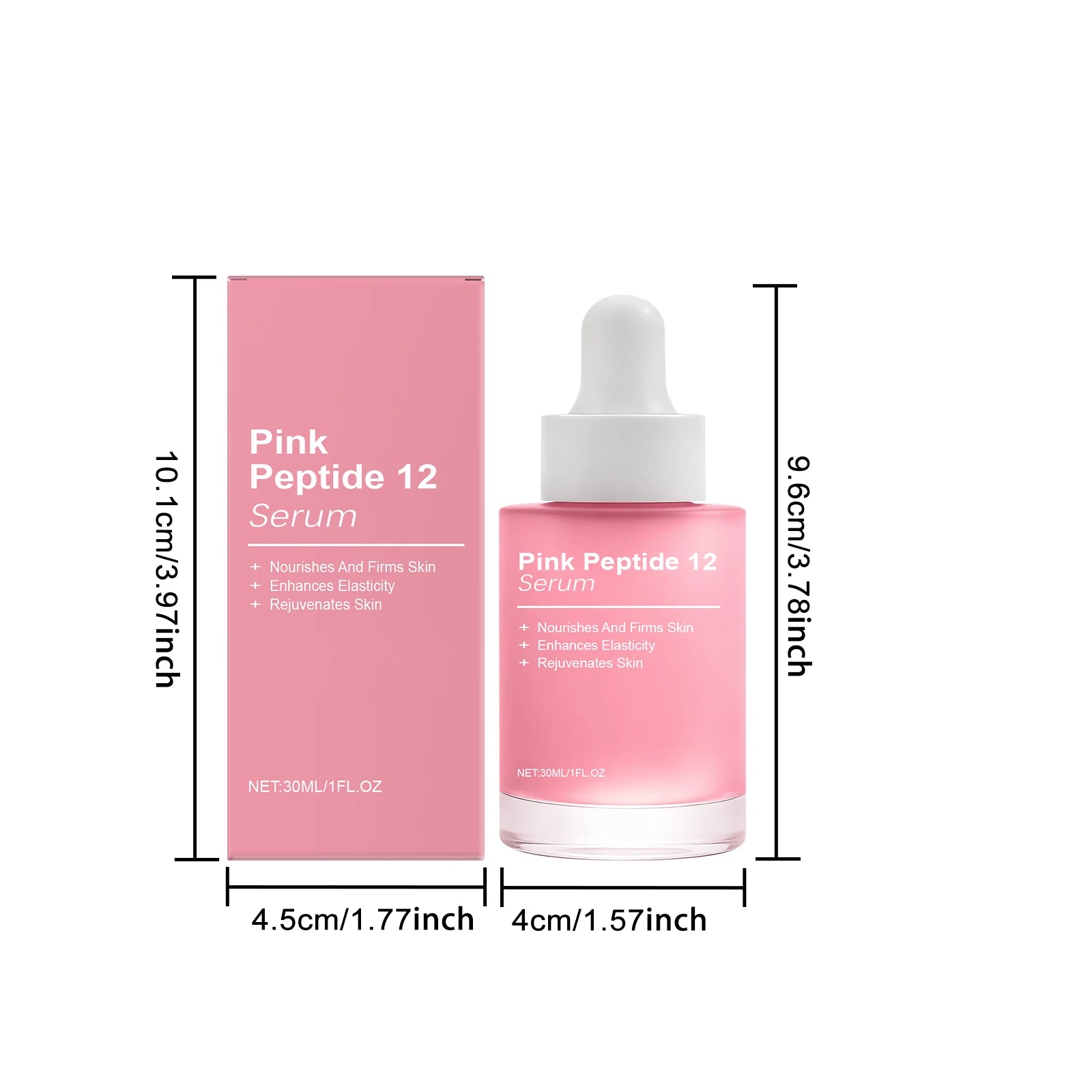 Pink Peptide 12 Serum Niacinamide Hydrating Brightening Glass Skin