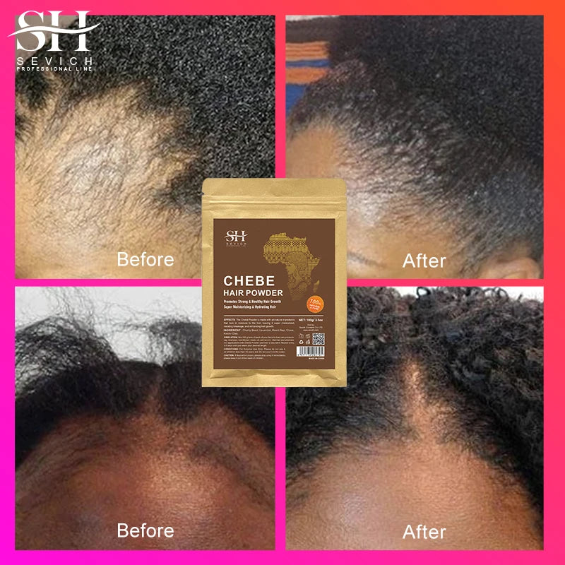 100% Natural Chebe Powder Hair Strengthening Growth Anti Hair Loss