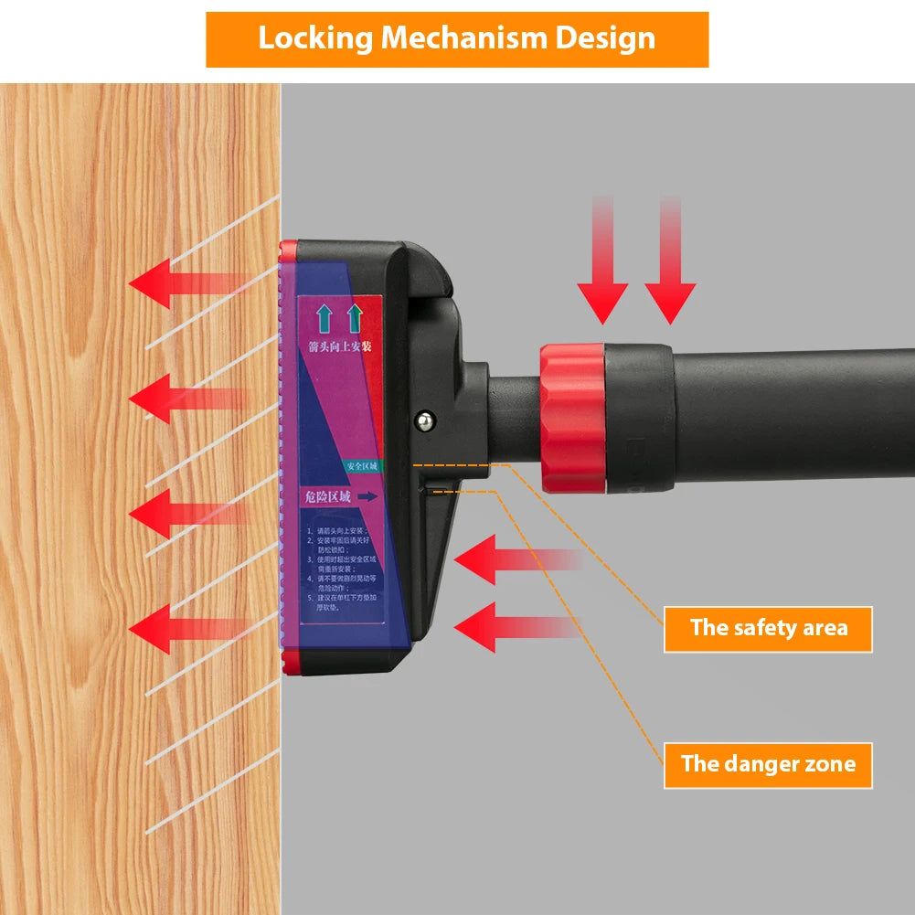 Adjustable Pull-Up Bar Doorway Chin-Up Bar 200kg Strength Training
