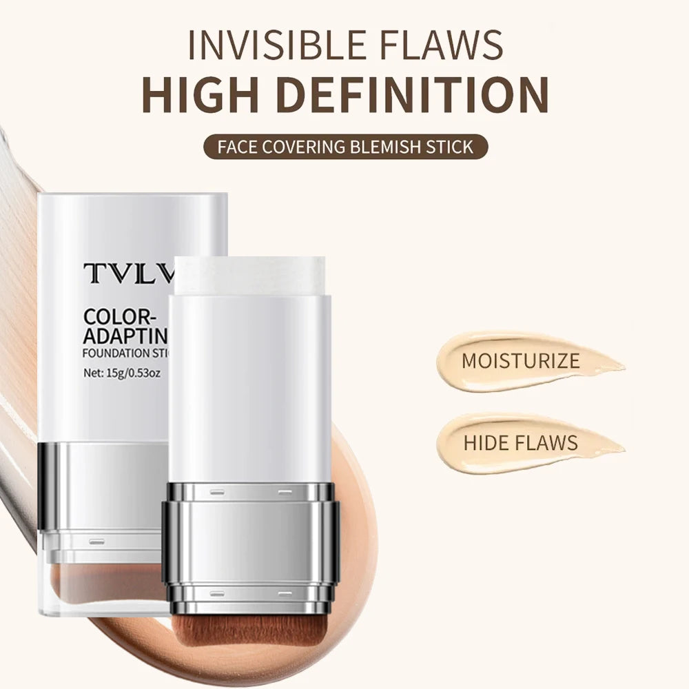 Color-Adapting 2-in-1 Foundation Stick with Brush