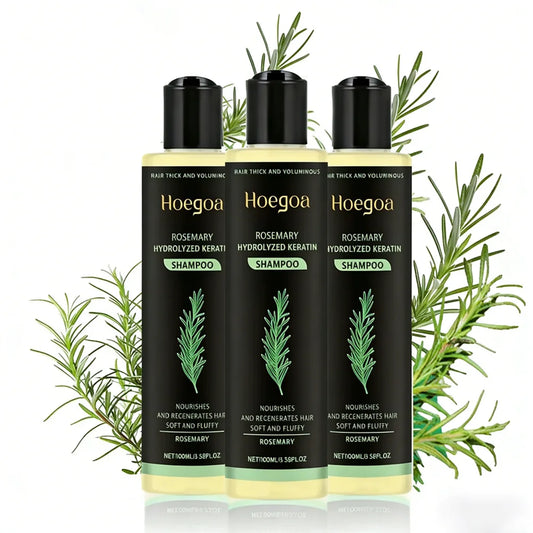 Rosemary Hair Growth Shampoo 3pcs Keratin Repair Thickening Care