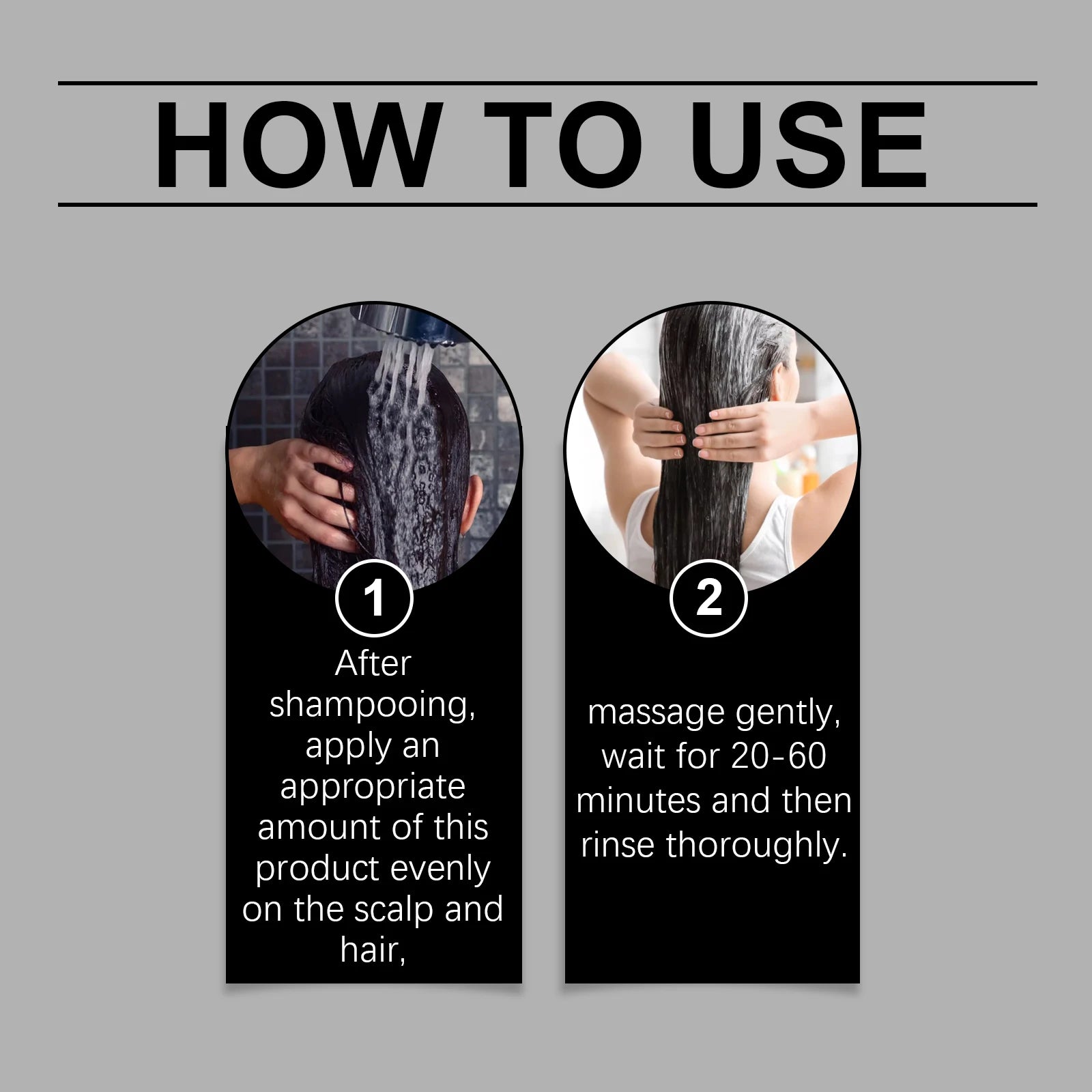 Hair Dye Shampoo 200ml Quick Color Brown Black Gentle Care