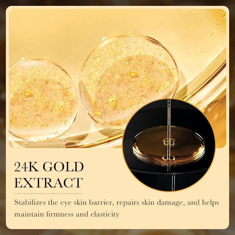 24K Gold Hyaluronic Acid Eye Cream Dark Circles Firming Care
