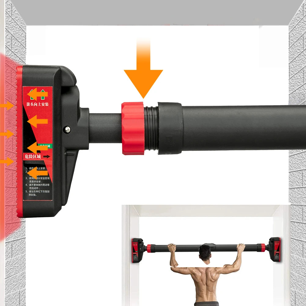 Adjustable Pull-Up Bar Doorway Chin-Up Bar 200kg Strength Training