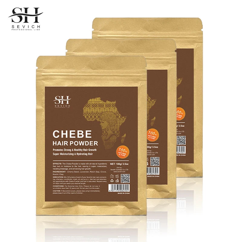100% Natural Chebe Powder Hair Strengthening Growth Anti Hair Loss