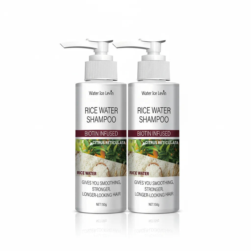 Rice Water Shampoo Biotin Keratin Strengthening Smoothing Hair Care