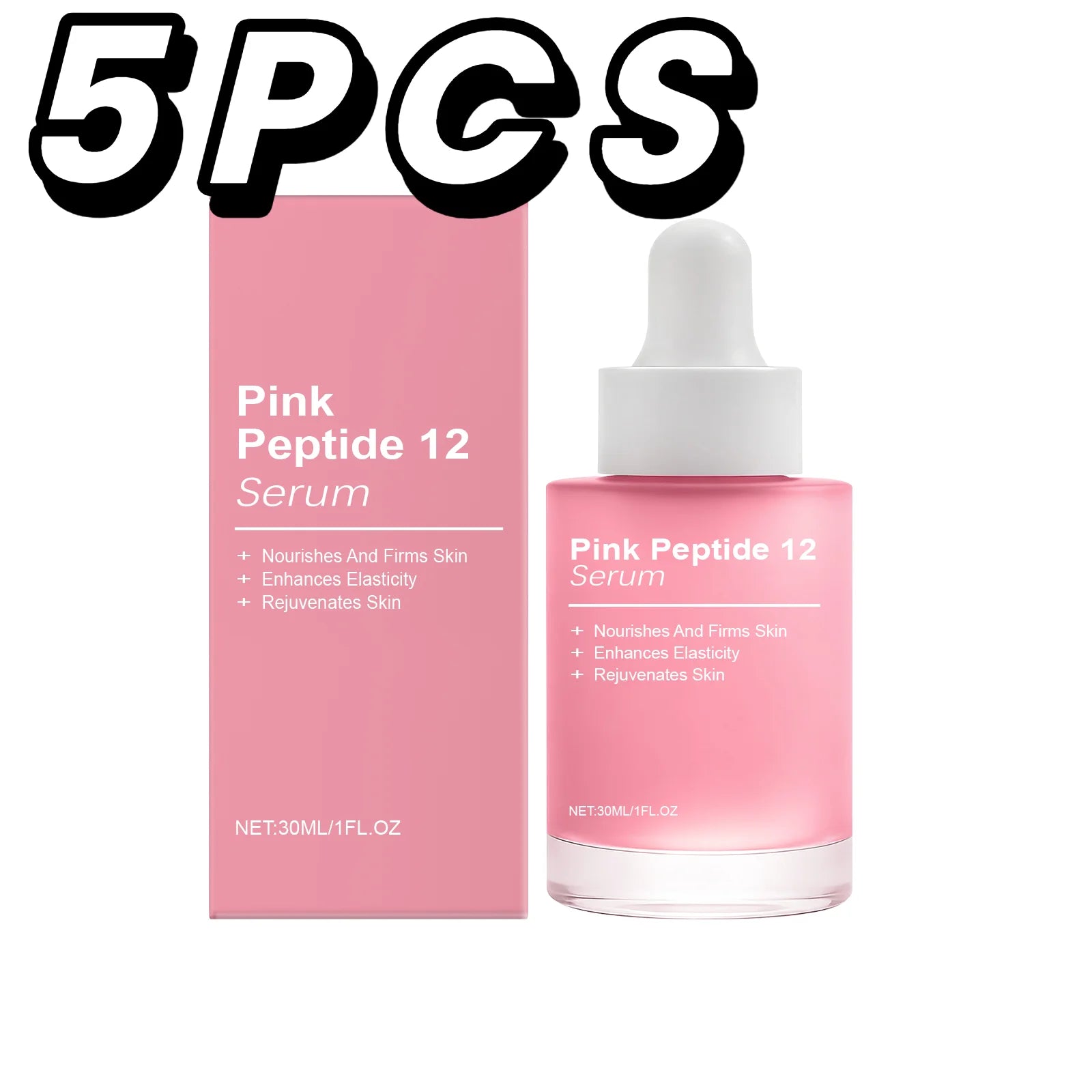 Pink Peptide 12 Serum Niacinamide Hydrating Brightening Glass Skin