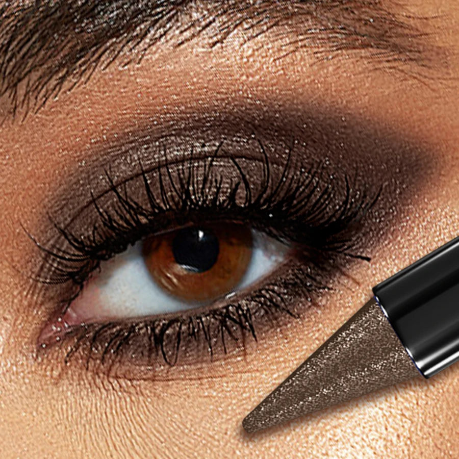 19-Color Glitter Eyeshadow Stick Waterproof Metallic High Pigment