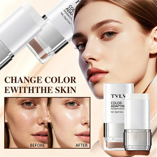 Color-Adapting 2-in-1 Foundation Stick with Brush