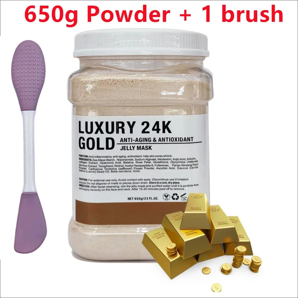 Chamomile Hyaluronic Acid Jelly Mask Powder with Silicone Brush