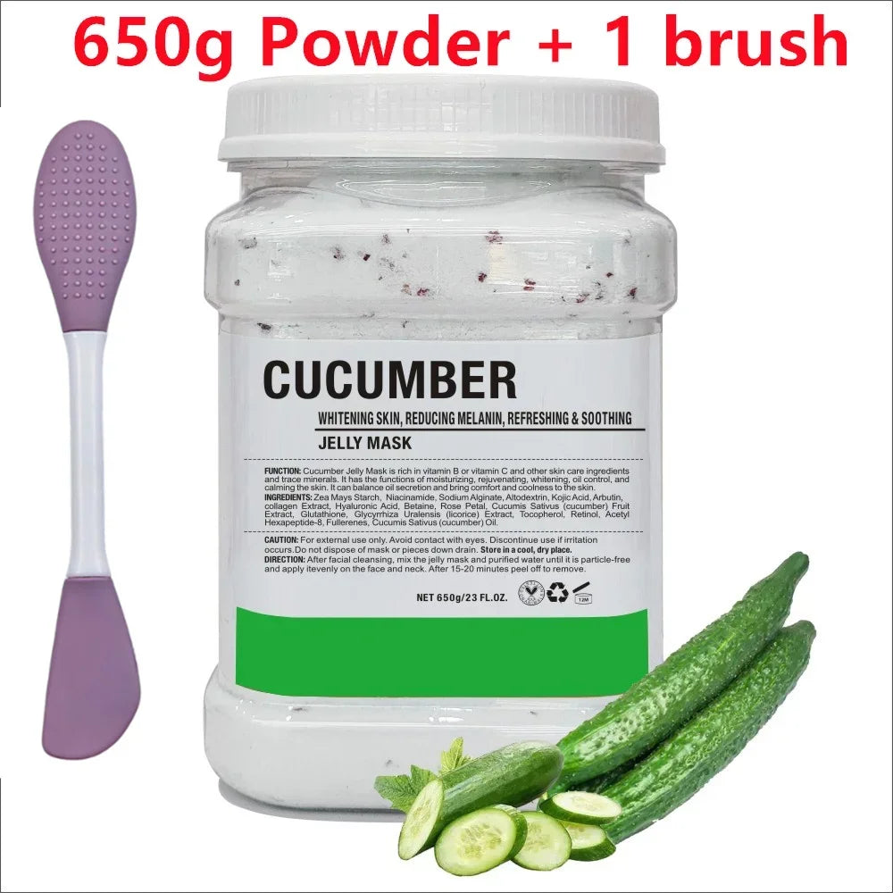 Chamomile Hyaluronic Acid Jelly Mask Powder with Silicone Brush