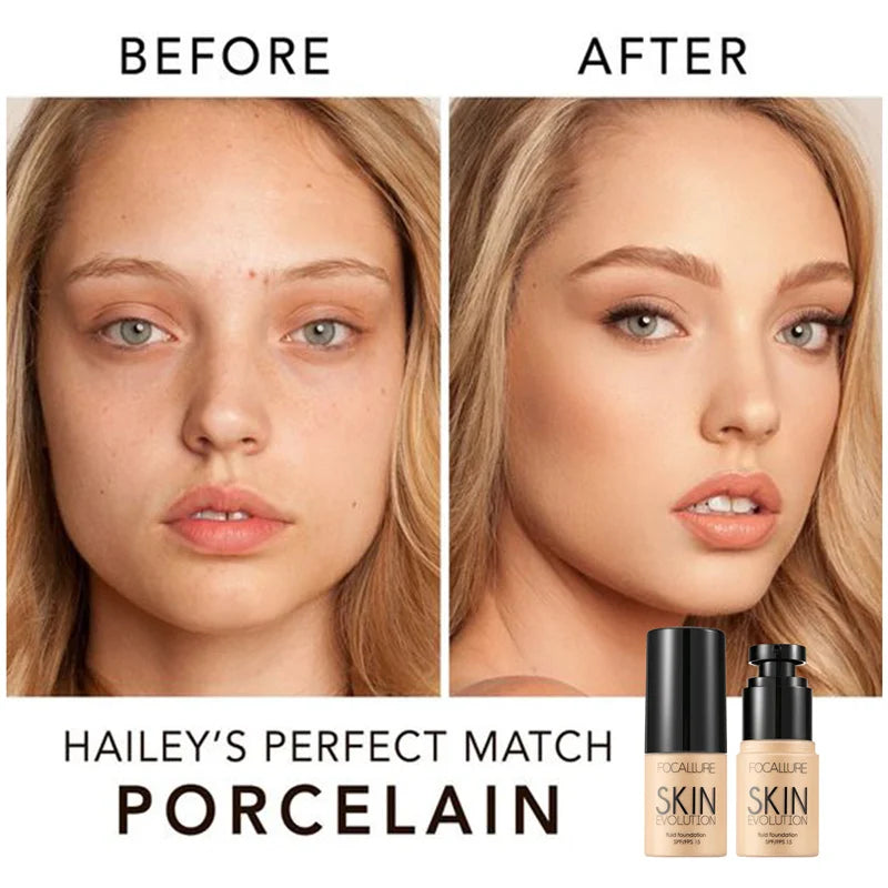 Liquid Foundation Full Coverage Oil Control Moisturizing Makeup