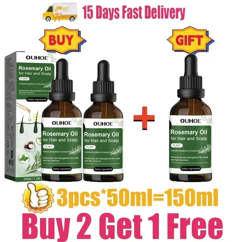 Rosemary Hair Growth Oil Anti Hair Loss Strengthening Scalp Care
