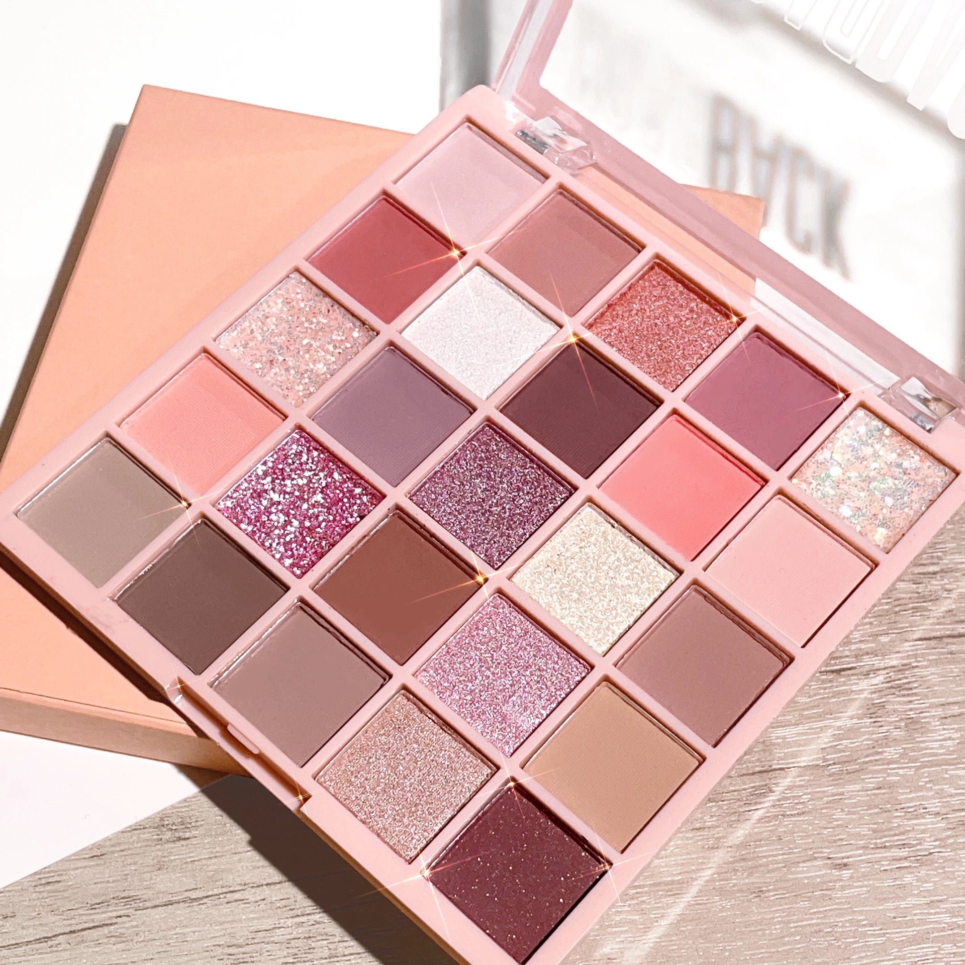 25-Color Milk Tea Eyeshadow Palette Warm Neutral Makeup Set