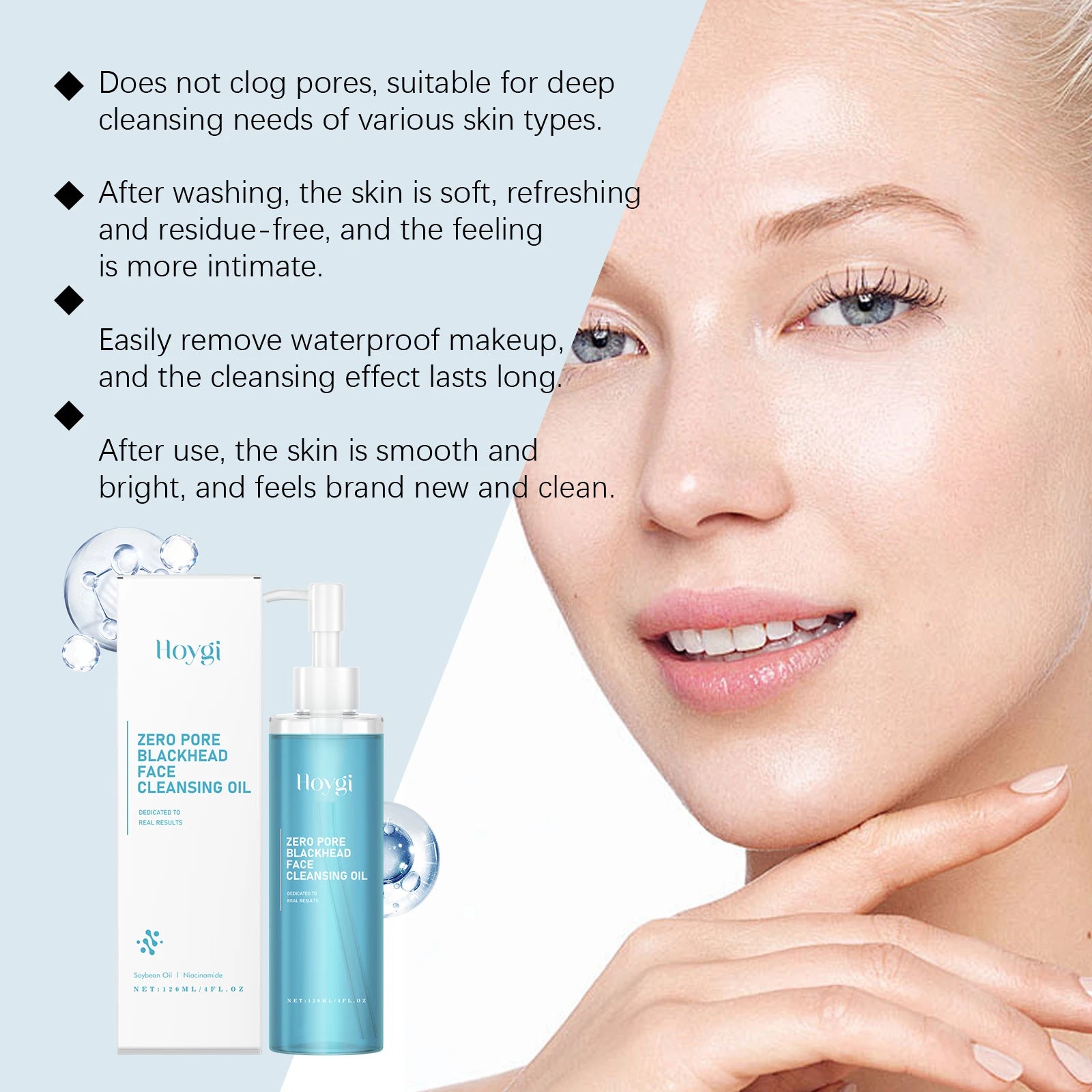 Makeup Remover Oil Gentle Moisturizing Facial Cleanser for All
