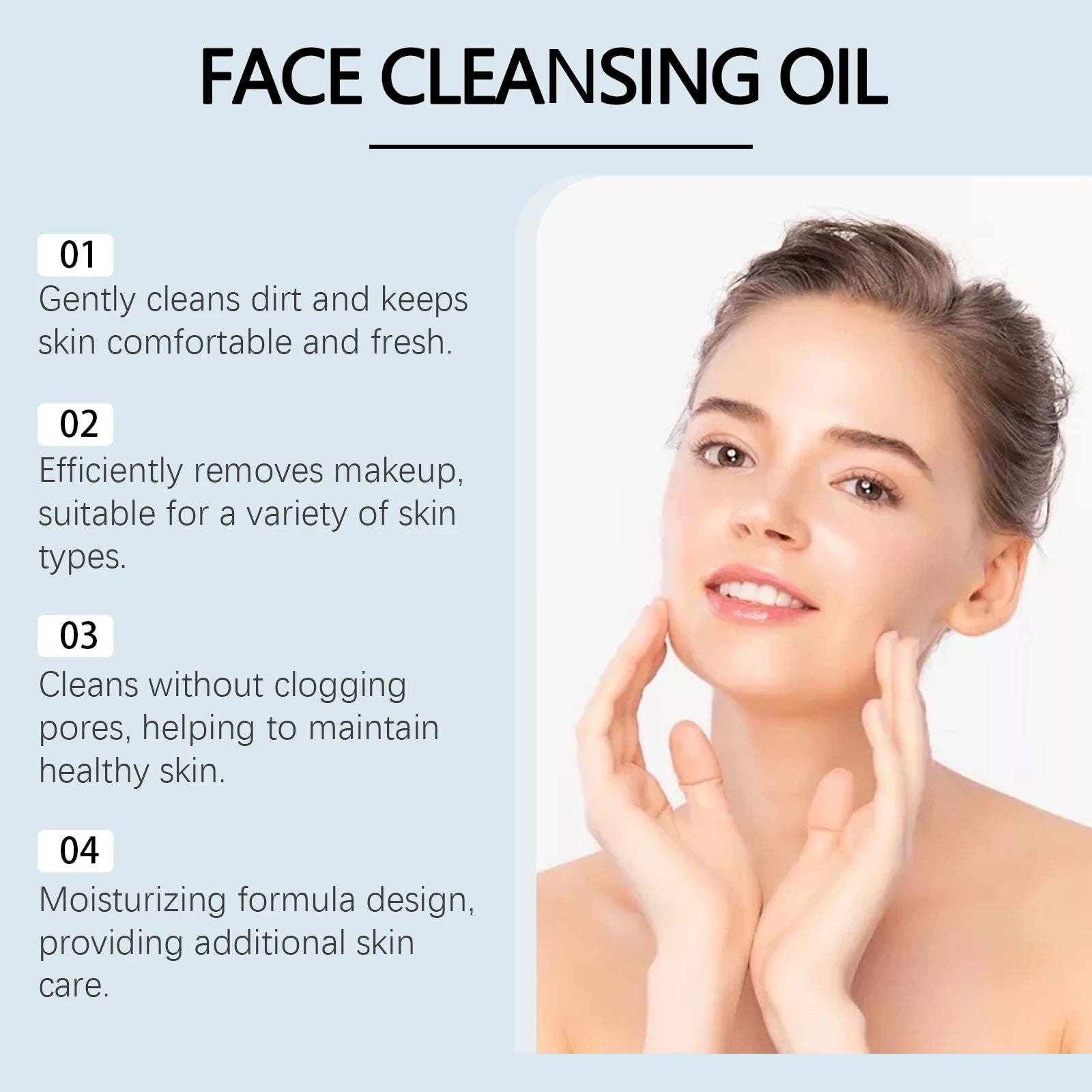 Makeup Remover Oil Gentle Moisturizing Facial Cleanser for All