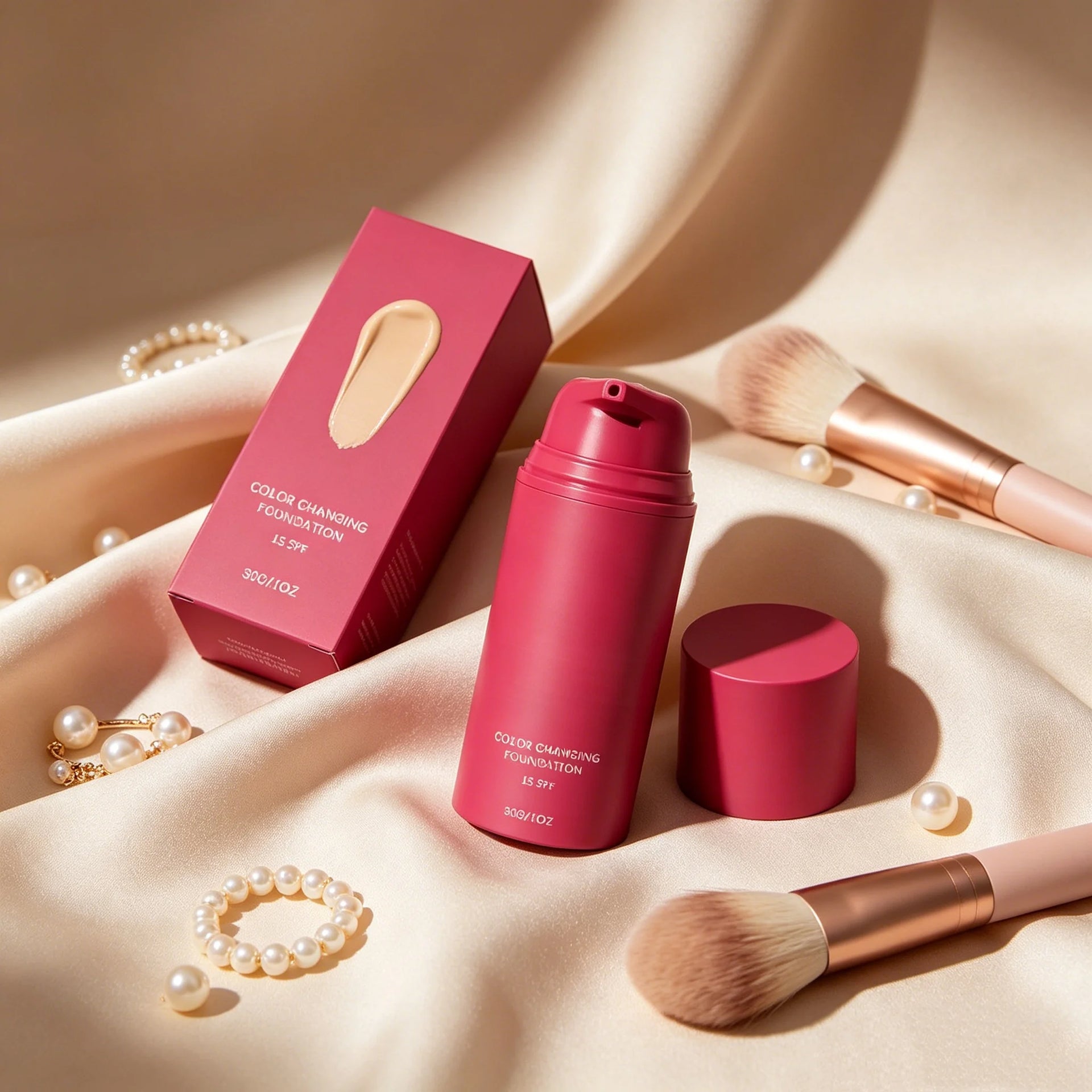 Liquid Foundation SPF15 Full Coverage Concealer Moisturizing Makeup Base