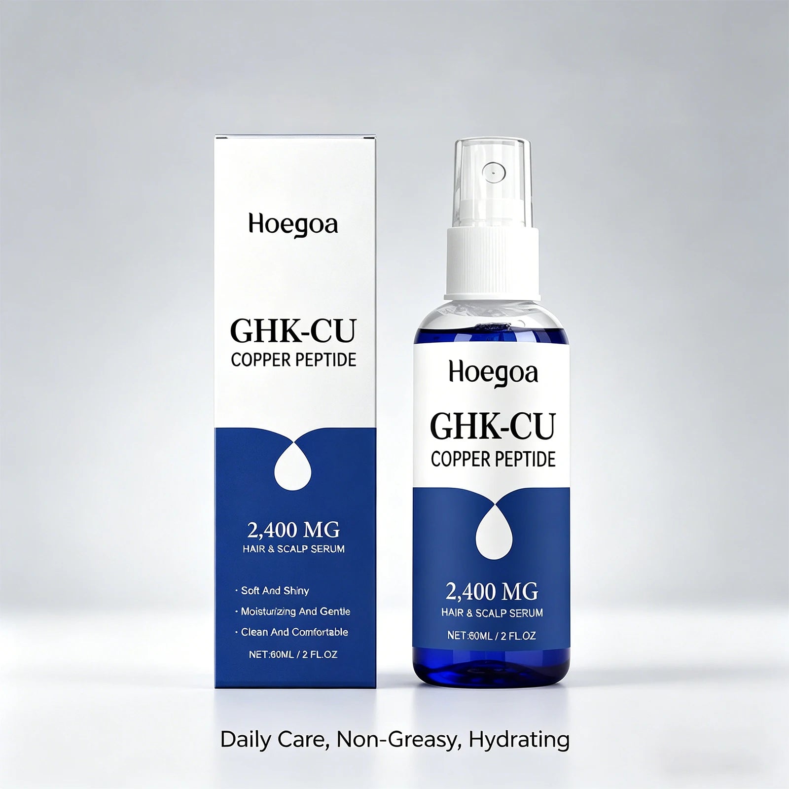 GHK-Cu Copper Peptide Hair Serum Spray Root Strengthening Care
