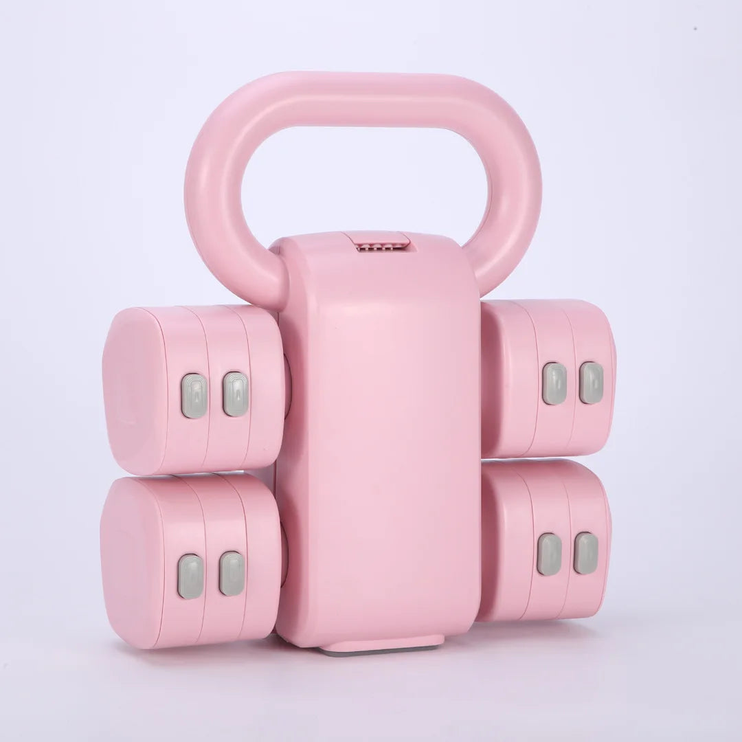 2-in-1 Adjustable Dumbbell Kettlebell Multifunction Fitness Equipment