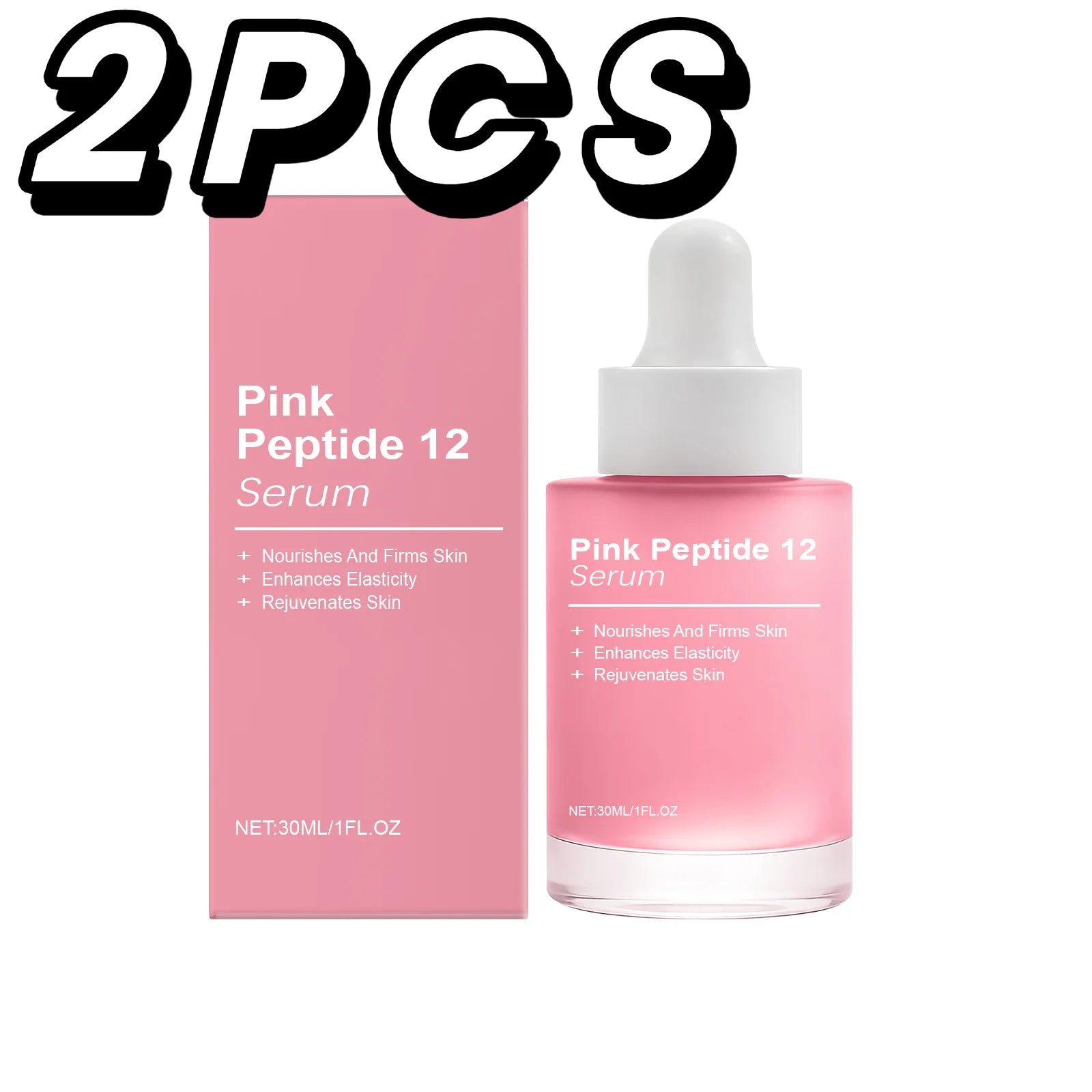 Pink Peptide 12 Serum Niacinamide Hydrating Brightening Glass Skin